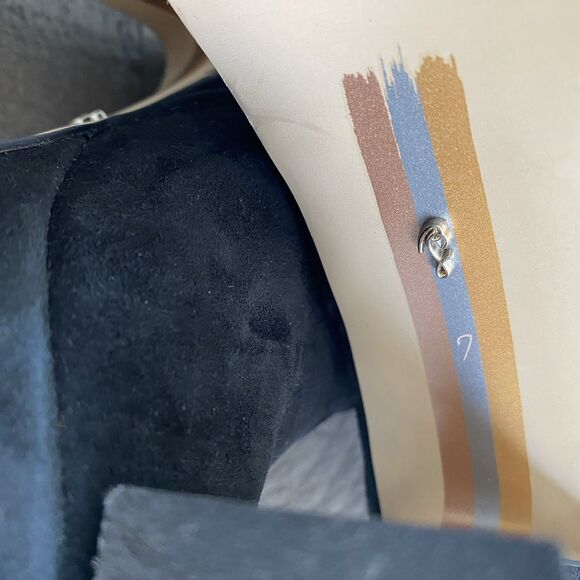 Sam Edelman Jaye Black Suede Block Heel Platform Ankle Boots. Size 7 - Picture 8 of 11